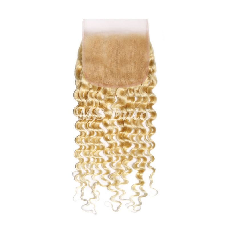 4x4 5x5 6x6 613# Virgin Hair Deep Wave Transparent Lace Closure - 图片 3